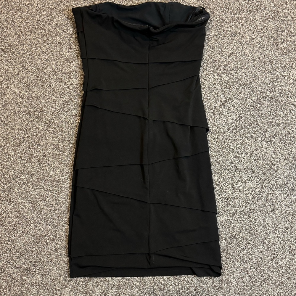 White House Black Market Strapless Black Dress - Picture 7 of 7